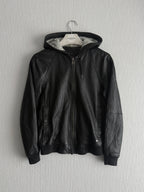 Marc by Marc Jacobs Leather Hoodie Jacket