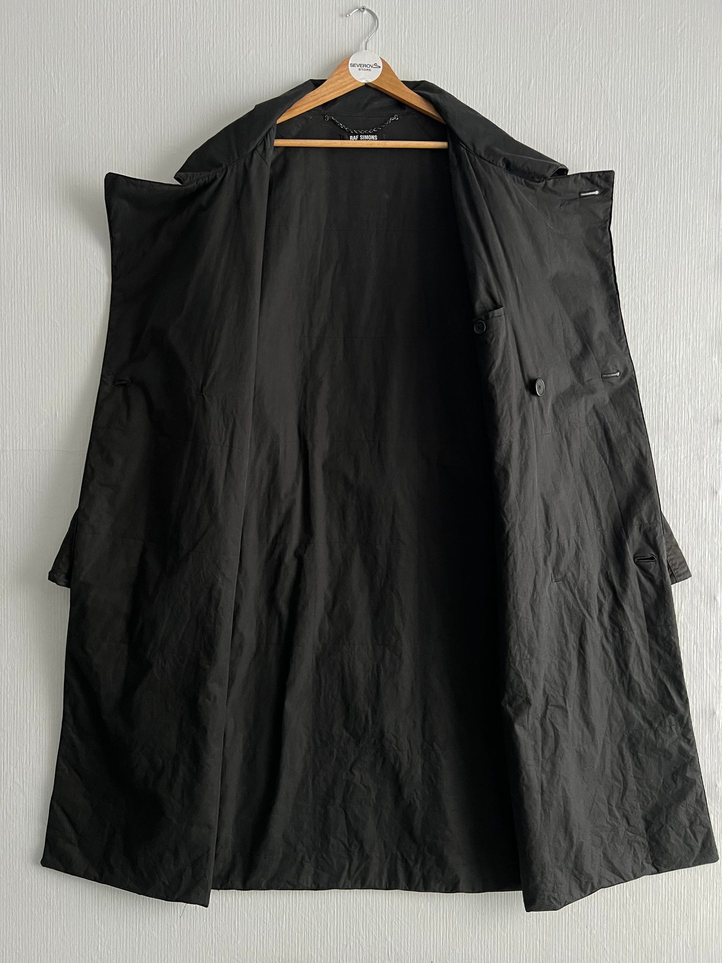 Raf Simons Oversized Trench — FW01 “Riot! Riot! Riot!” / AW02 “Virginia Creeper”