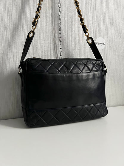 Chanel Vintage 1991 Diamond-Quilted Shoulder Bag