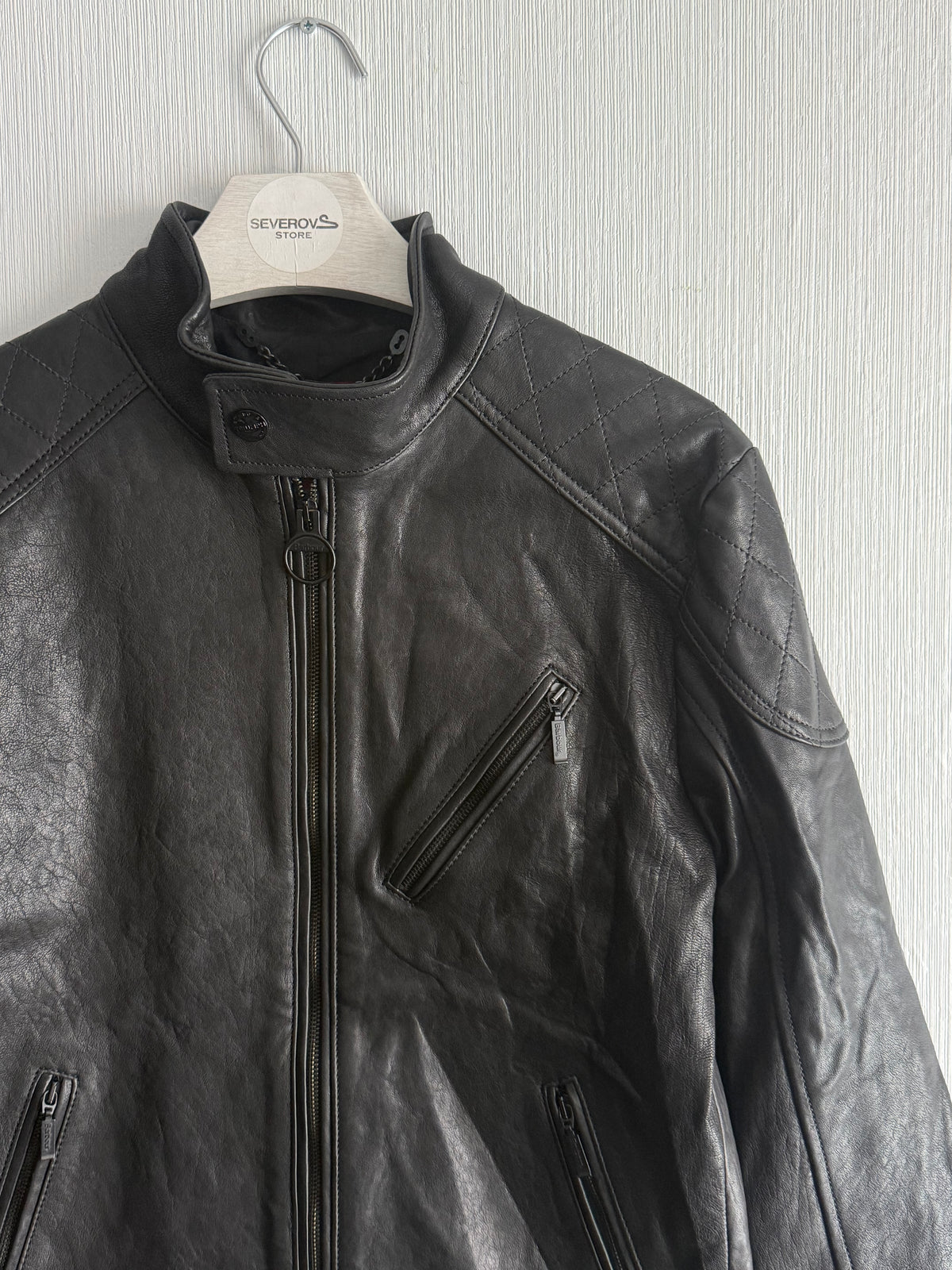 Barbour Triumph Racer Leather Jacket
