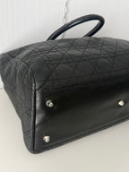 Christian Dior Lady Dior Soft Shopping Tote Cannage Quilt Lambskin Large