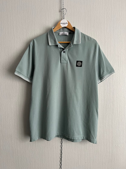 Stone Island Mint Cotton Polo T-Shirt