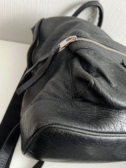 Balenciaga Black Leather Backpack