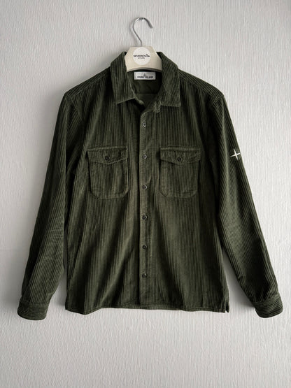 Stone Island AW21 Corduroy Khaki Overshirt