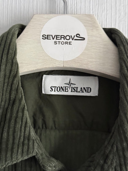 Stone Island AW21 Corduroy Khaki Overshirt
