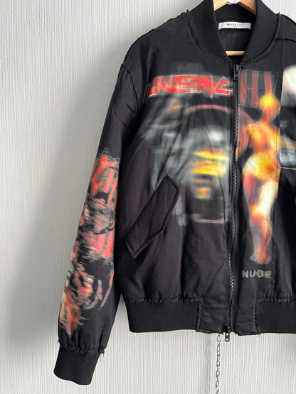 Givenchy FW16 Heavy Metal Printed Bomber Jacket
