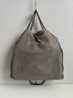 Stella McCartney Falabella Fold-Over Grey Tote Bag