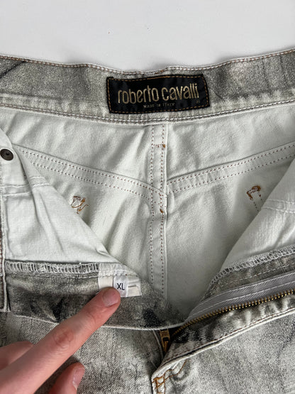 Roberto Cavalli AW1995 Medieval Art Renaissance Print Pants