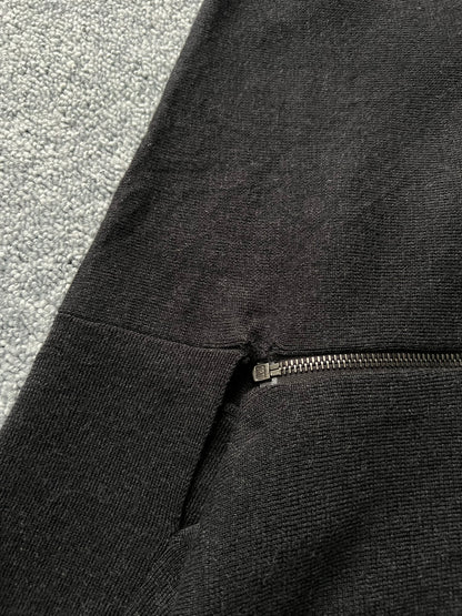 Maison Martin Margiela Line 1 Dark Grey Spiral Zipper Jumper – Fall 2012
