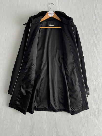 Miu Miu 00s Archive Wool Coat Bondage Belt