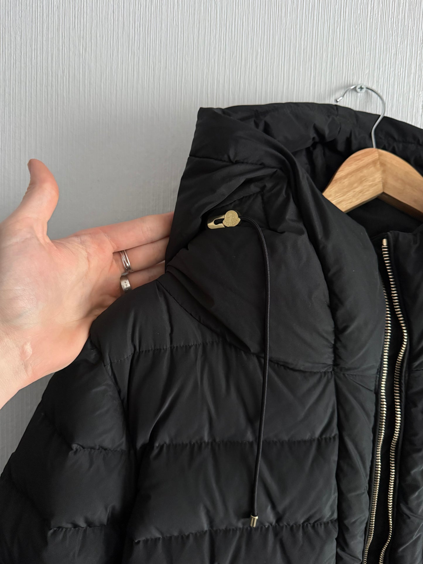 Moncler Imin Hooded Belted Long Down Coat