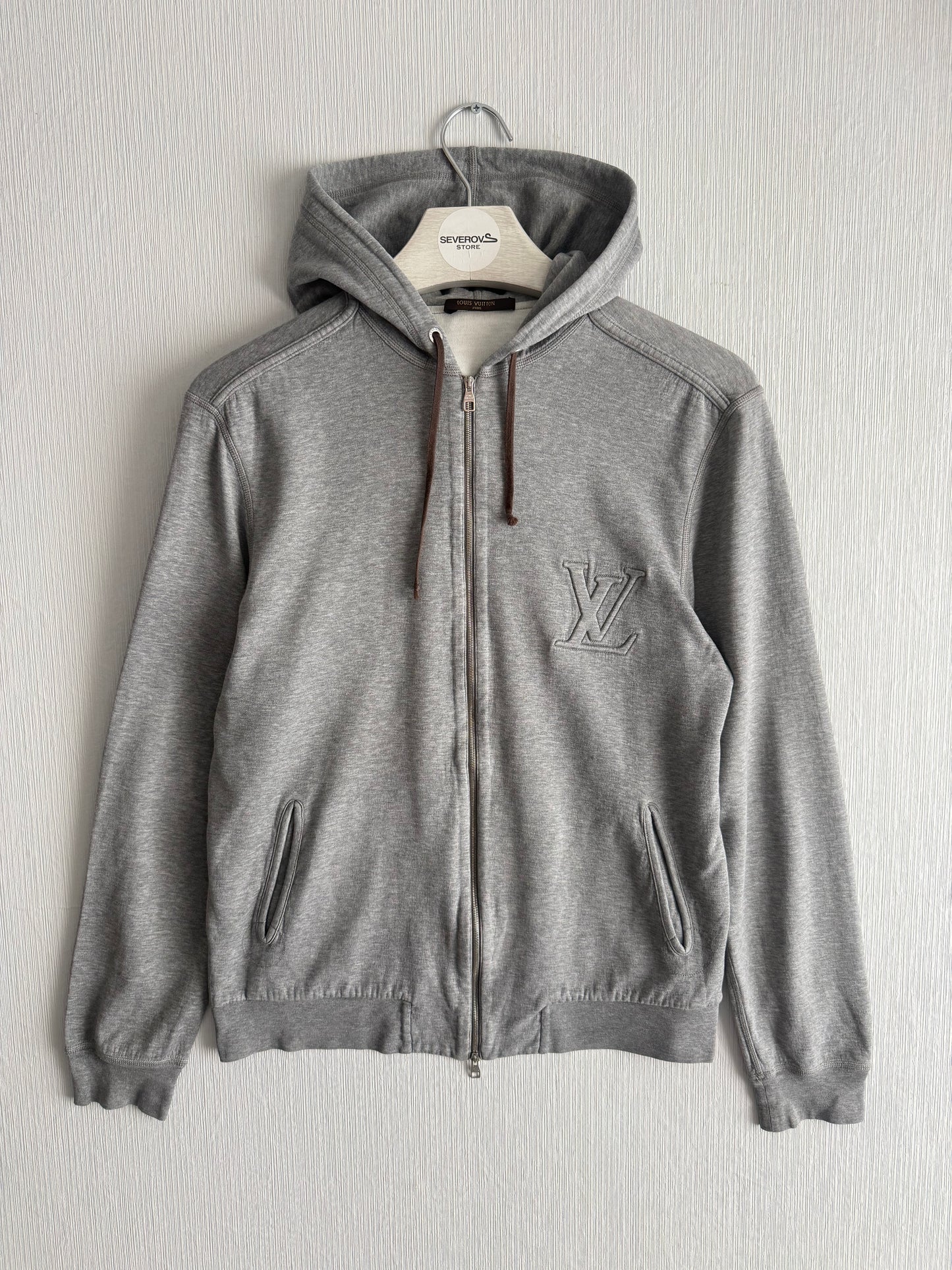 Louis Vuitton LV Logo Grey Hoodie