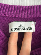 Stone Island AW21 Lambswool Crewneck Knit Sweater