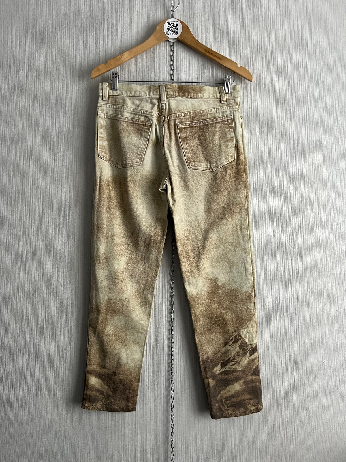 Roberto Cavalli AW1995 Medieval Art Renaissance Print Pants