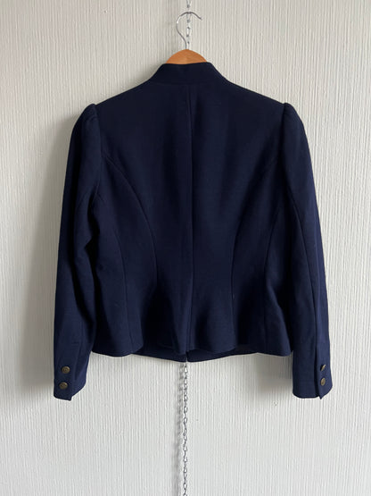 Ralph Lauren Womens Jacket Pea Coat Navy Blue Blazer