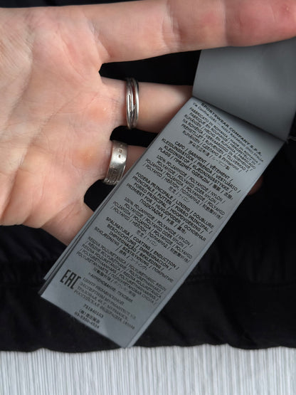 Stone Island Shadow Project FW21 High Density R-Nylon Jersey Real Down Jacket in Black