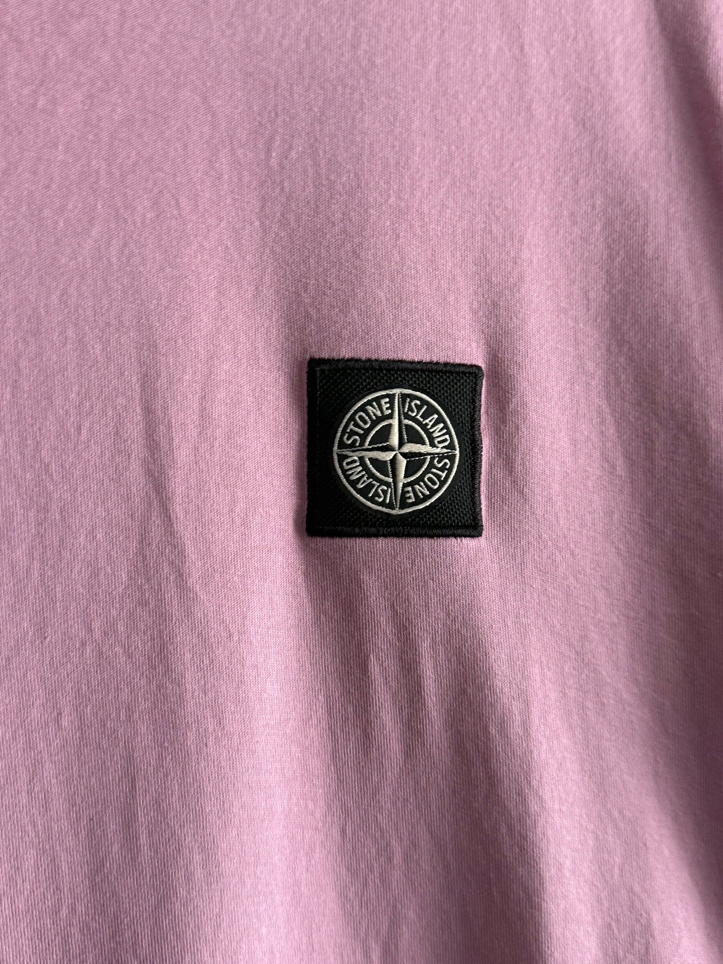 Stone Island Logo Pink T-shirt
