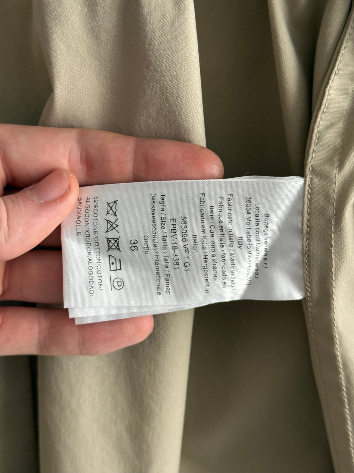 Bottega Veneta Beige Trench Coat