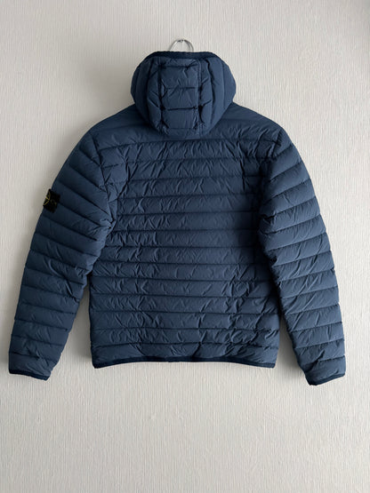 Stone Island SS19 Blue Loom Woven Down Chambers Jacket