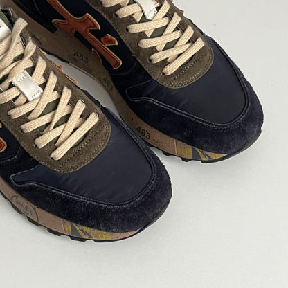 Premiata Mick Var.6419 Mens Navy Suede Shoes