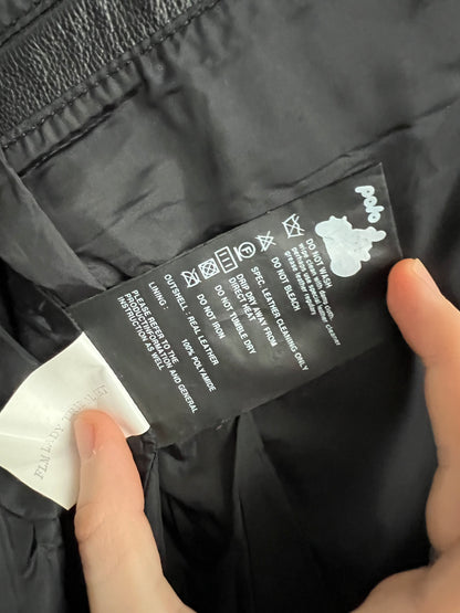 Rare Real Leather Racing Jacket Tribal Patterns