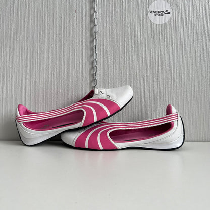 Puma Pink White Vintage Ballet Flats
