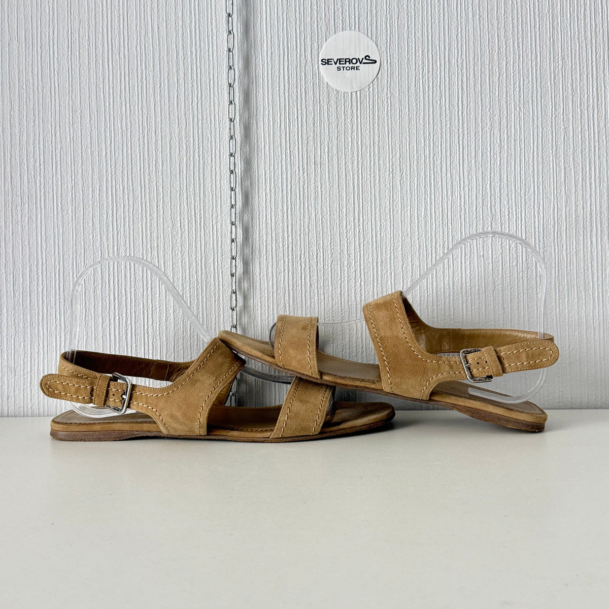 Loro Piana Suede Slingback Sandals