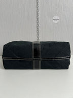 DKNY Vintage Black Monogram Bag with gold buckle