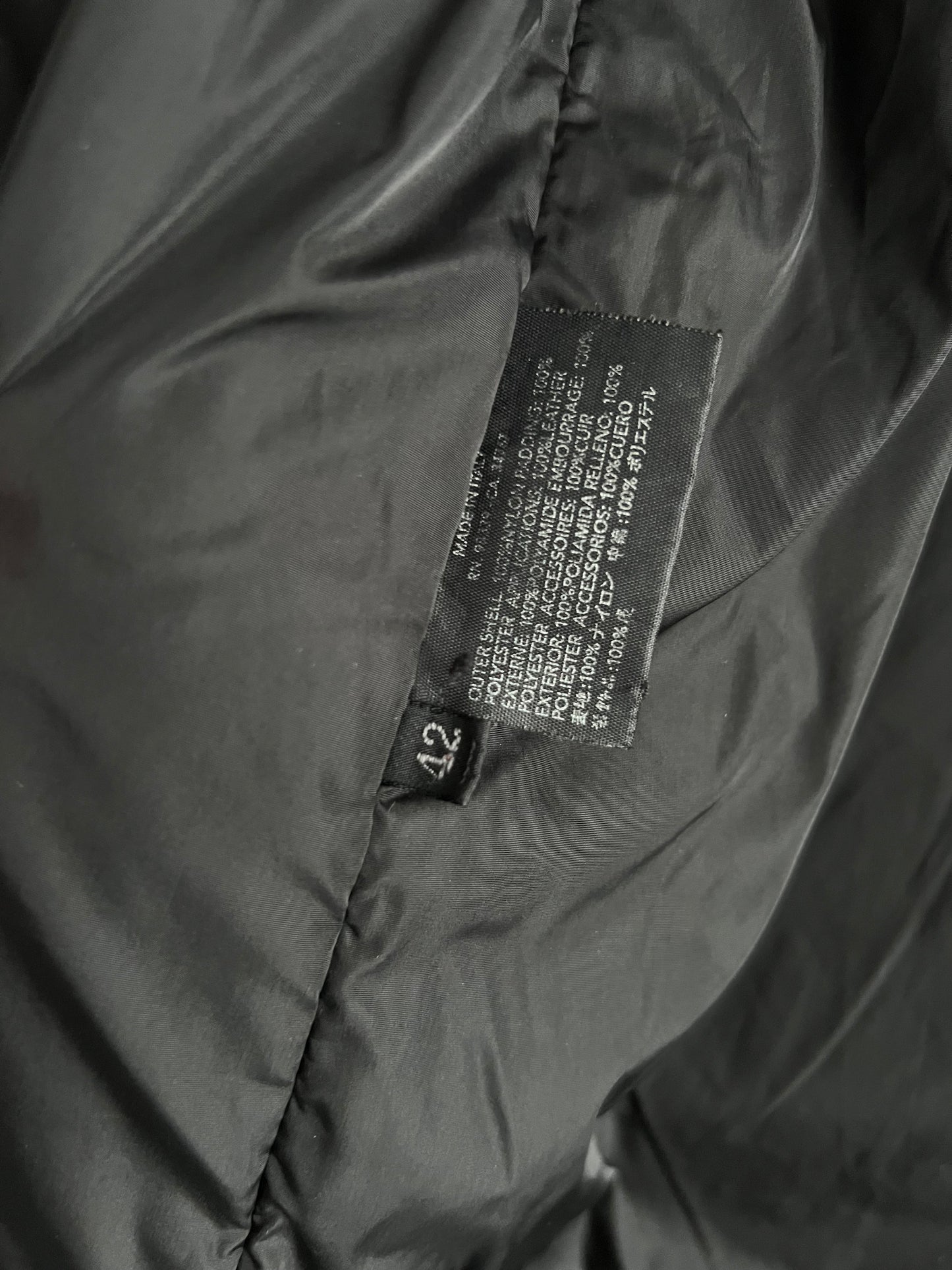 Prada Milano Nylon Black Womens Trench Coat