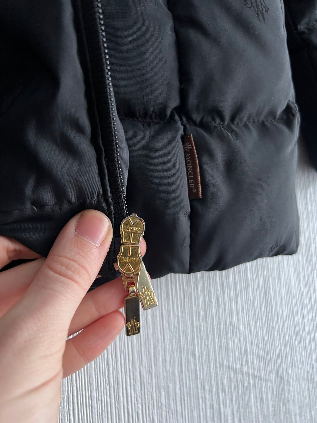 Moncler Multilogo Monogram Quilted Down Jacket
