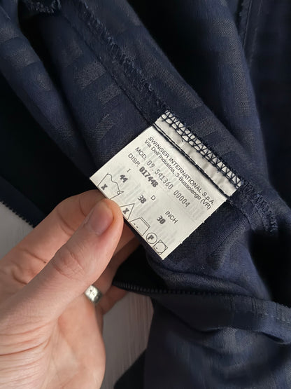 Fendi FF Monogrammed Logo Navy Skirt