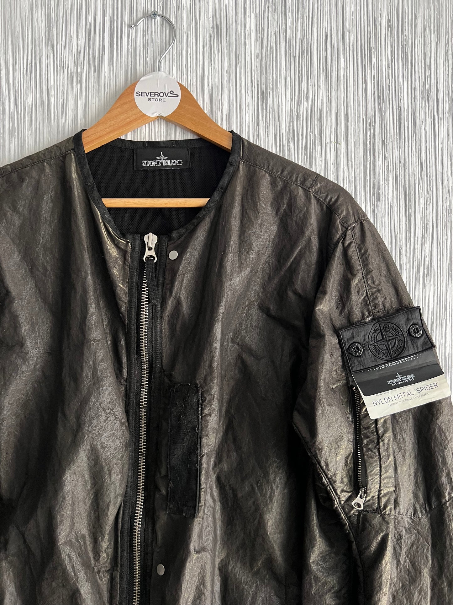 Stone Island Shadow Project SS18 Nylon Metal Spider Watro Bomber Jacket
