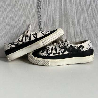 Stone Island x DIEMME Low Canvas Logo Sneakers Mens Shoes