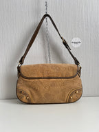 Loewe 160th Anniversary Suede Shoulder Bag