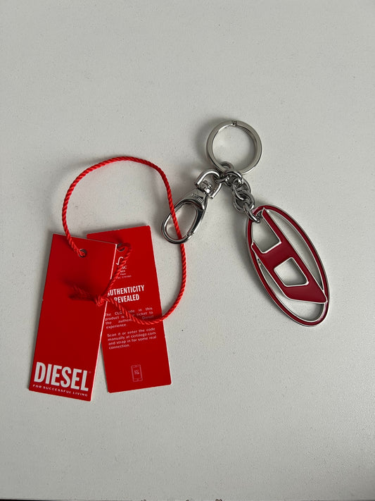 Diesel Logo Keychain Metal Bag Charm