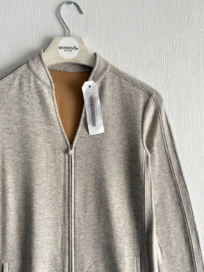 Loro Piana Womens Cashmere Jersey Zip Jumper