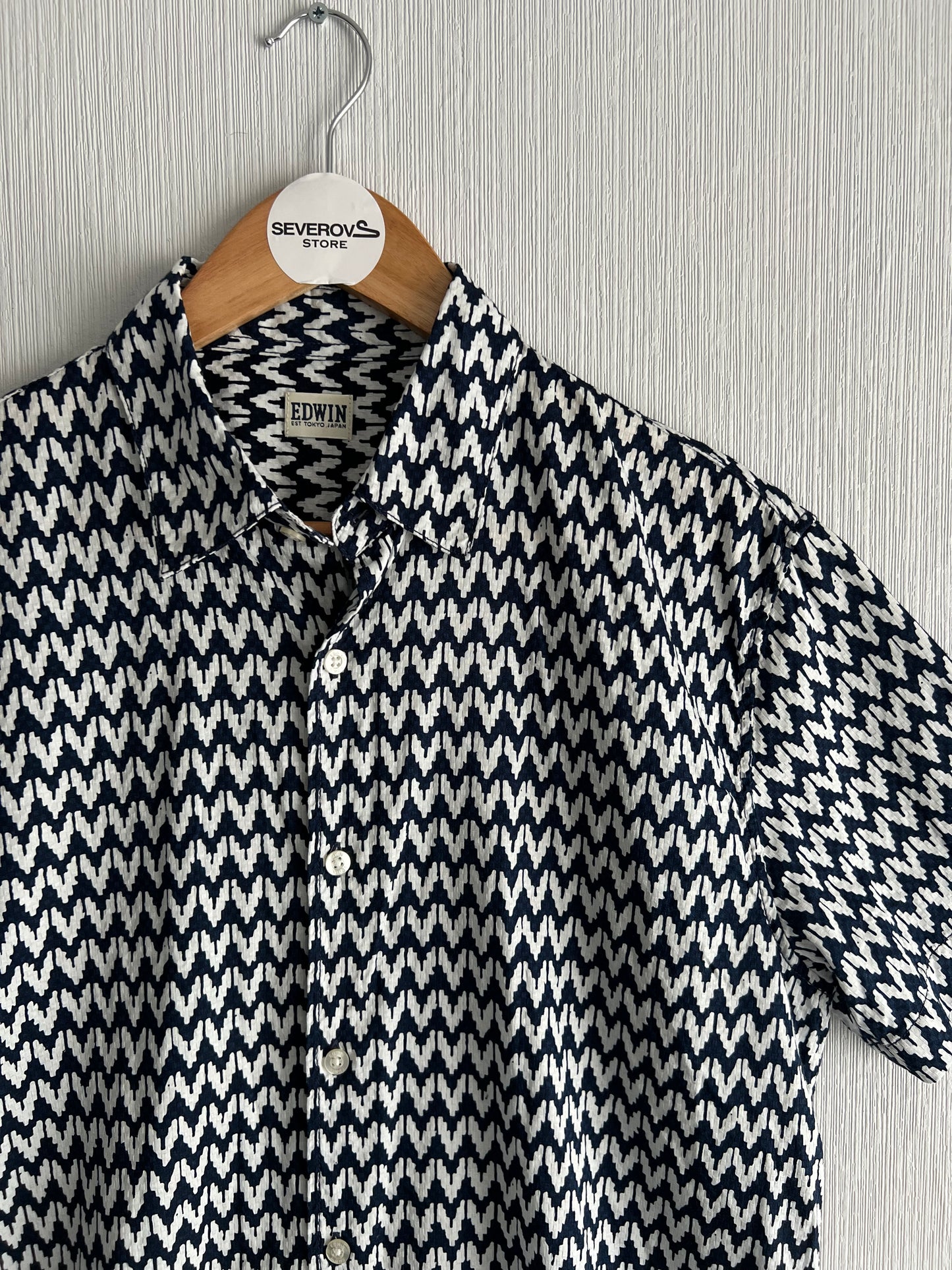 Edwin Nimes Navy Shirt Button up