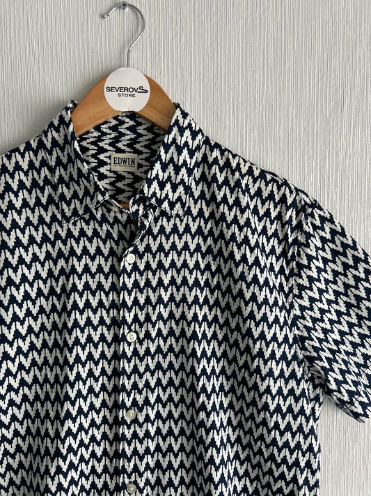 Edwin Nimes Navy Shirt Button up