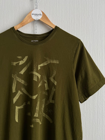 Arcteryx Scramble Mens Khaki Cotton T-shirt