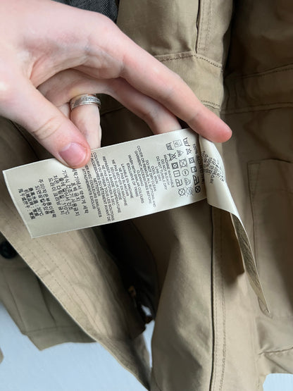 Burberry Brit Camel Cotton Safari Parka Field Jacket