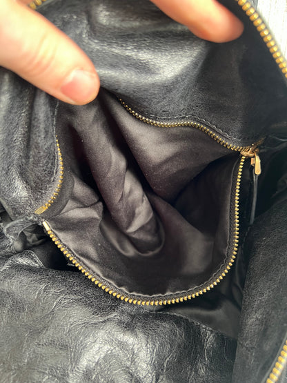 Miu Miu Bow Black Leather Bag