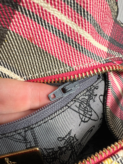 Vivienne Westwood Tartan Yasmine Derby Bowler Bag