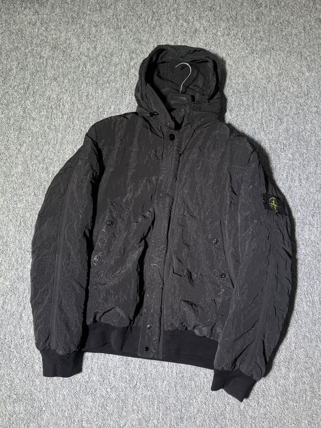 Stone Island AW11 Black Nylon Sheen Mens Down Jacket