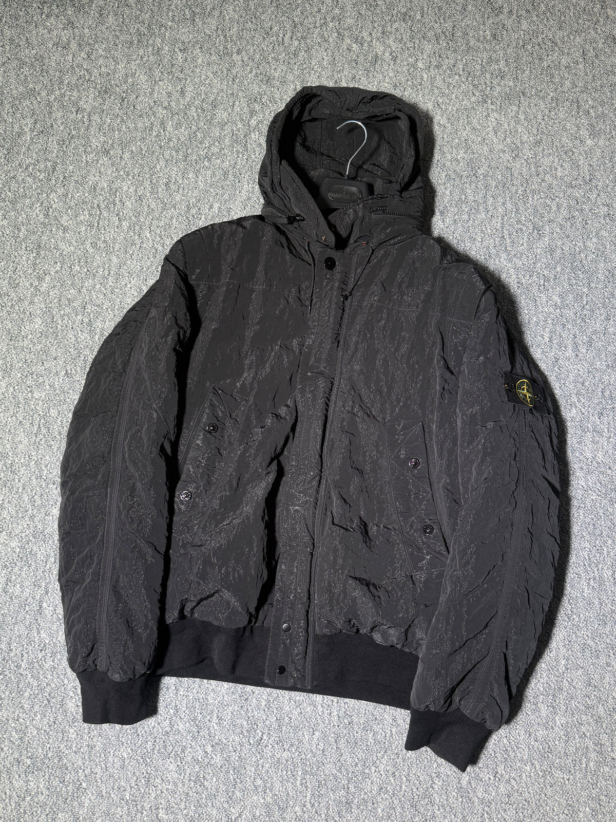 Stone Island AW11 Black Nylon Sheen Mens Down Jacket