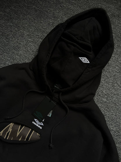 Umbro Slam Jam Destroyed Hoodie Black Mens Hoodie