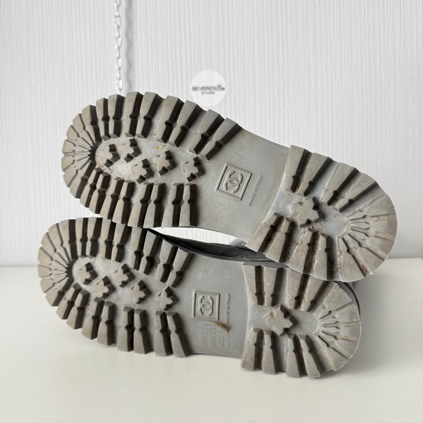 Chanel Black Suede Leather Coco Cocoon Boots by Karl Lagerfeld