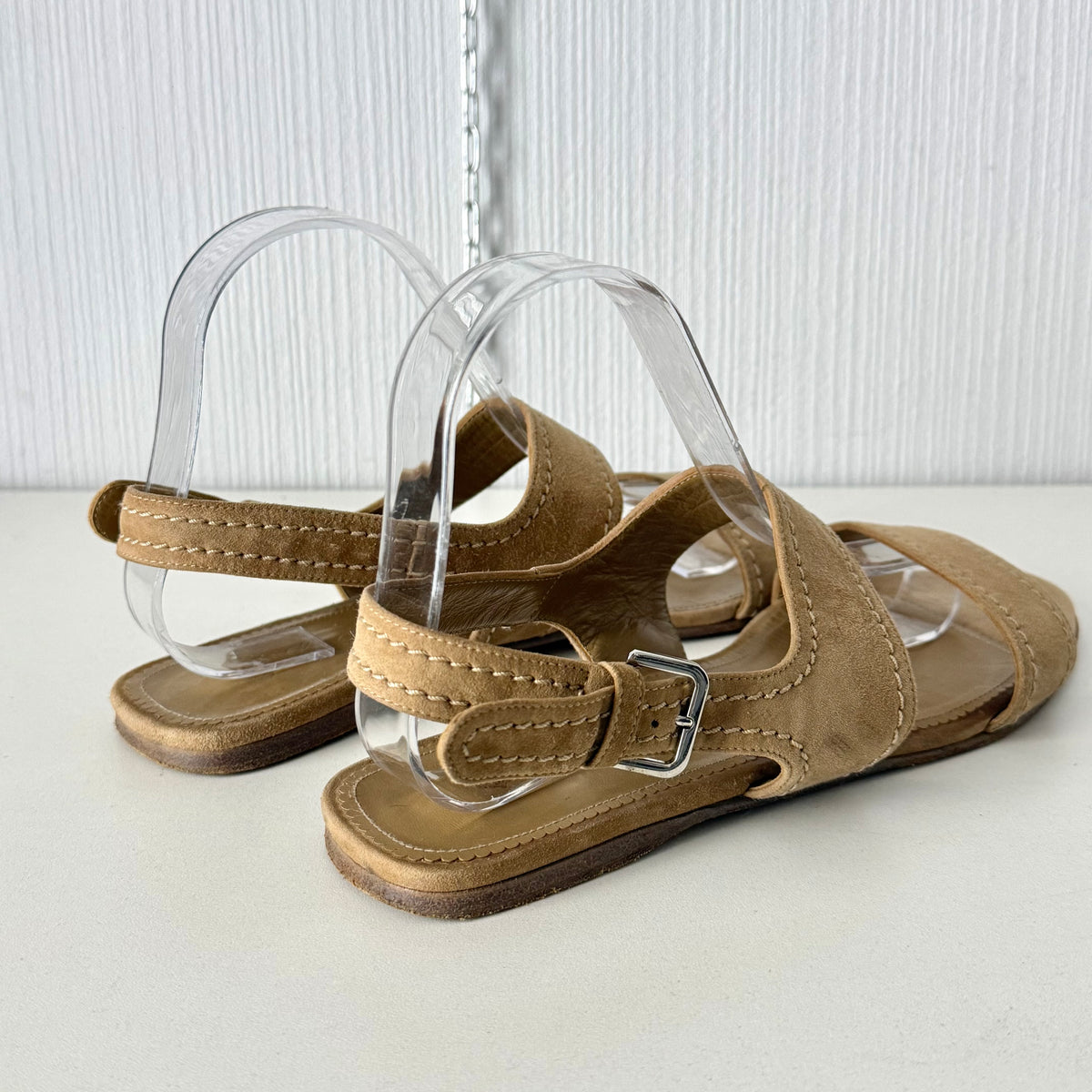 Loro Piana Suede Slingback Sandals