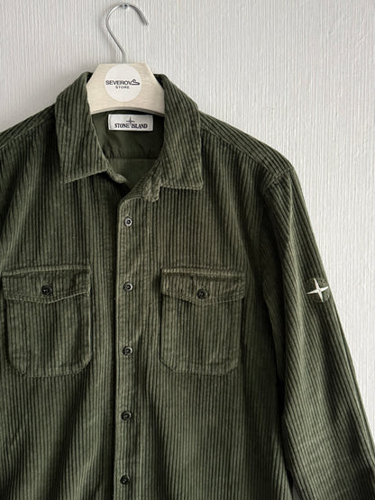 Stone Island AW21 Corduroy Khaki Overshirt