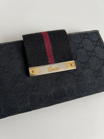 Gucci GG Monogram Calfskin Continental Wallet