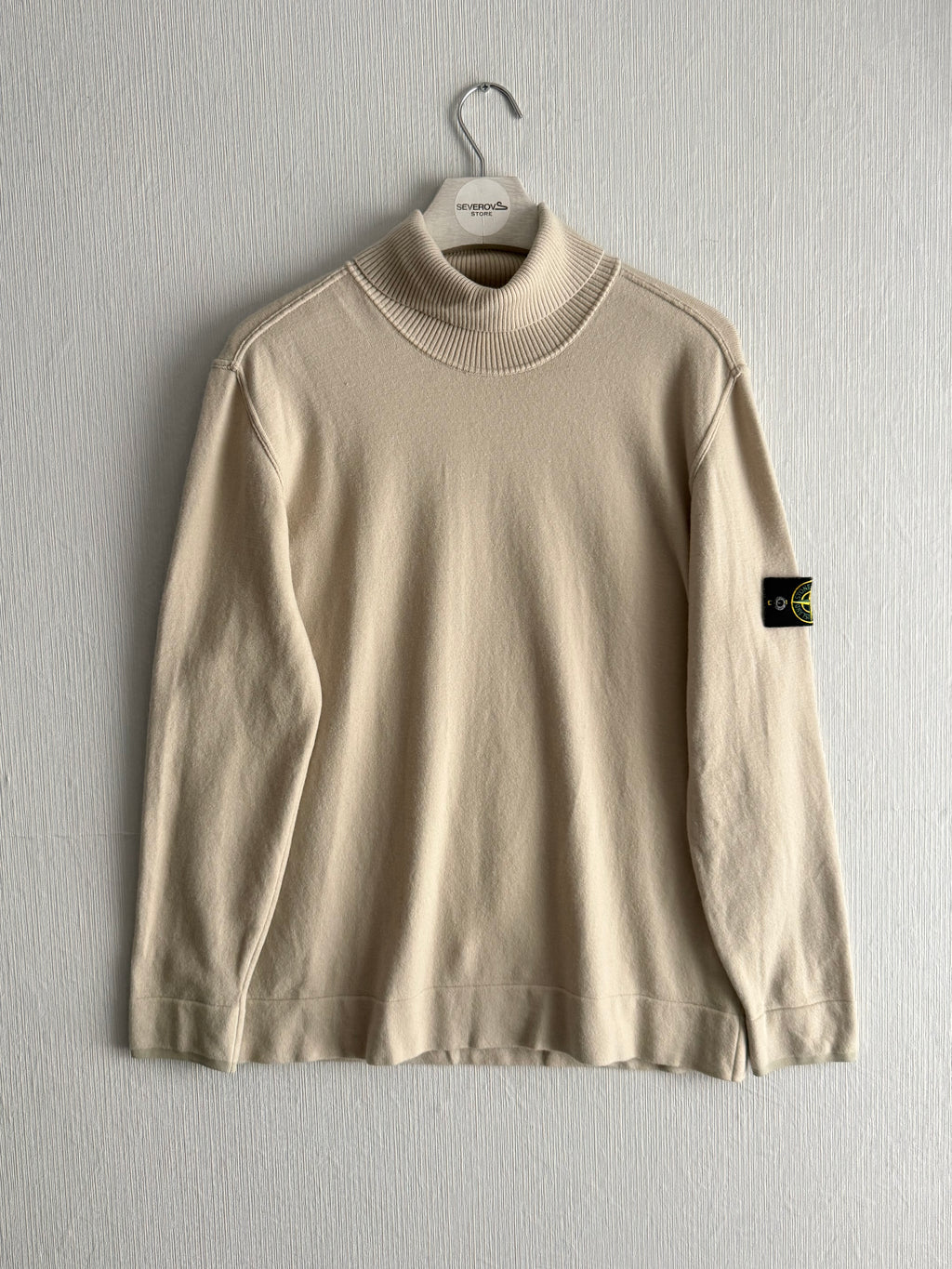 Stone Island AW23 Stretch Wool Turtleneck Knit Sweater